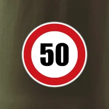 Dopravní značka - omezení rychlosti 50