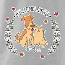 Kočka a pes best friends