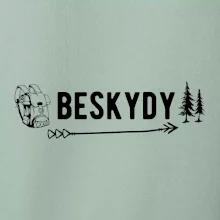 Beskydy nápis