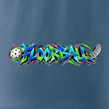 Florbalové graffiti v neonových barvách