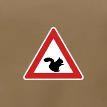 Dopravní značka - Pozor veverka