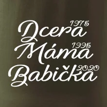 Dcera, máma, babička - vaše ročníky