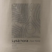 Lysá hora - vrstevnice v obdélníku