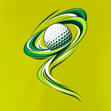 Golfový míček zelená dynamika
