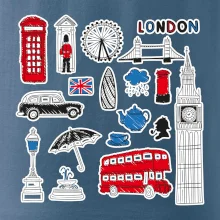 Velká Británie - kreslené ikonky
