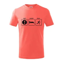 Eat sleep run čtverce