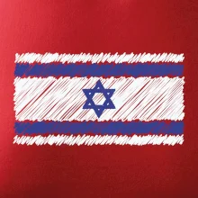 Vlajka Izrael kreslená