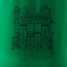 Motor Škoda/ VW 1.9L  TDI ze předu