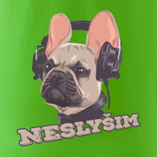 Francouzský buldoček neslyším