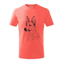 Německý ovčák černá kresba