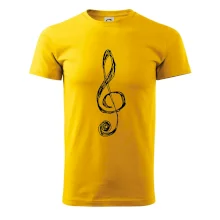 Houslový klíč kreslený