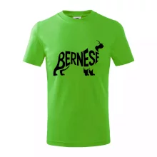 Bernese Mountain Dog nápis v těle