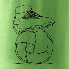 Fotbalový míč kopačka jedním tahem