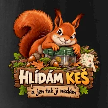 Hlídám keš veverka s pokladem