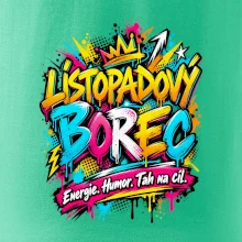 Listopadový borec barevné graffiti a energie