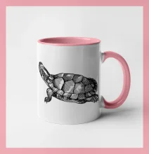 Tužkou kreslená želva