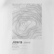 Jizera - vrstevnice v obdélníku