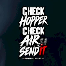 Kontrola zásobníku check hopper air paintball