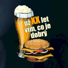 Pivo a burger vím co je dobrý