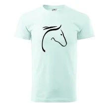 Kůň - hlava silueta