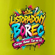 Listopadový borec barevné graffiti a energie