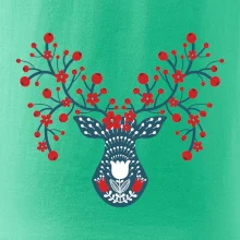 Folklor - jelen s červenými plody