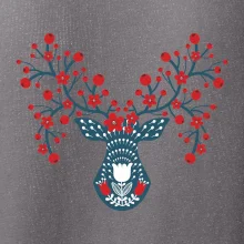 Folklor - jelen s červenými plody