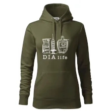 D I A life - kreslený insulin injekce a glukometr