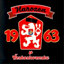 Narozen v Československu - Přelepený znak 1963