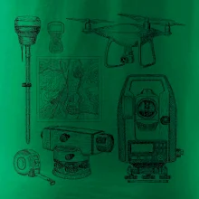 Geodet teodolit dron