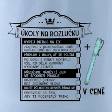 Vintage nápis Triko na rozlučku s úkoly pro ženicha