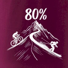 Narozeniny cyklista a lyžař 80