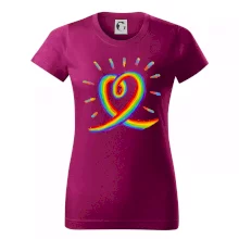 Srdce pride duha kreslená