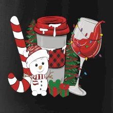 Vánoce, víno a sněhulák