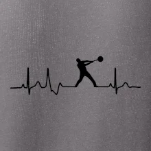 EKG hod kladivem muž