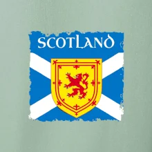 Skotská vlajka s erbem lva