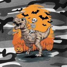 Halloween - dinosaurus a kostra