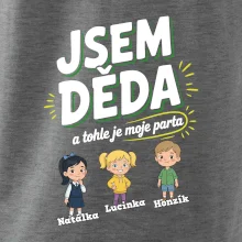 Děda a jeho parta (obrázky a jména vnuků)