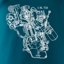 Motor Škoda/ VW 1.9L  TDI z boku