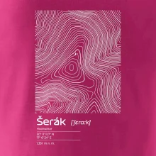 Šerák - vrstevnice v obdélníku