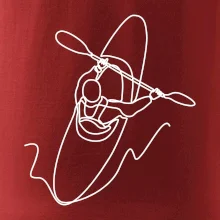 Kajak  ze shora jedním tahem