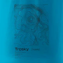 Trosky - vrstevnice v obdélníku