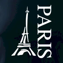 Paris nápis Eiffelovka na výšku Paris nápis Eiffelovka na výšku