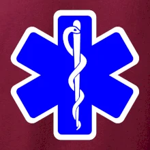 Rescue - Hvězda na prsu +  nápis na zádech