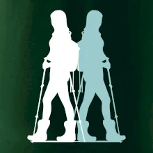 Nordic walking figury - žena