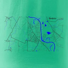 Neratovice - Mapa s vodními toky