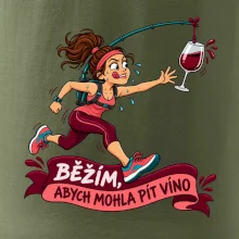 Běžím abych mohla pít víno