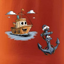 Parové triko - Loď a kotva