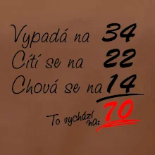 Vypadá, cítí se, chová se - 70 let