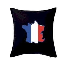 Francouzská vlajka mapa obrys